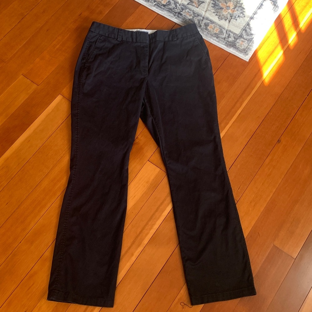 Lands' End Charcoal Mid-Rise Trousers
